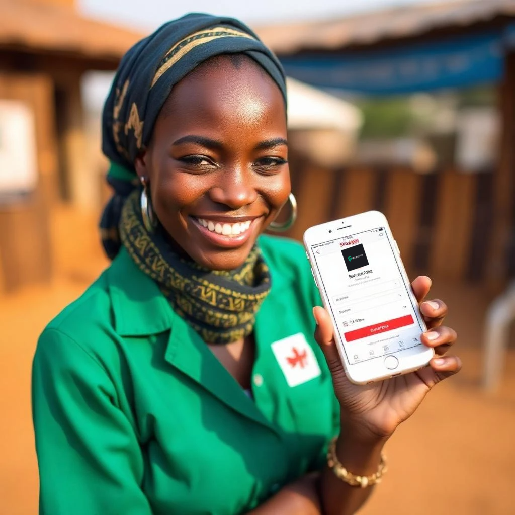 African marketplace with secure payments